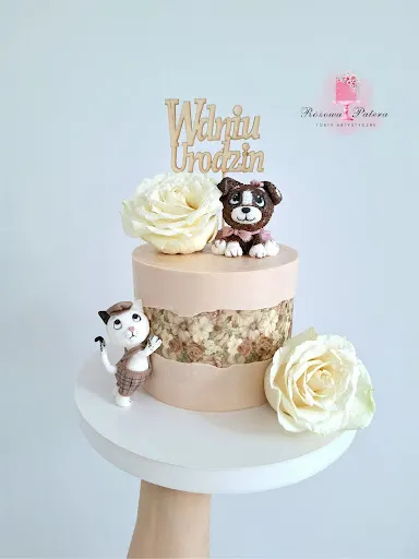 Torty artystyczne Różowa Patera